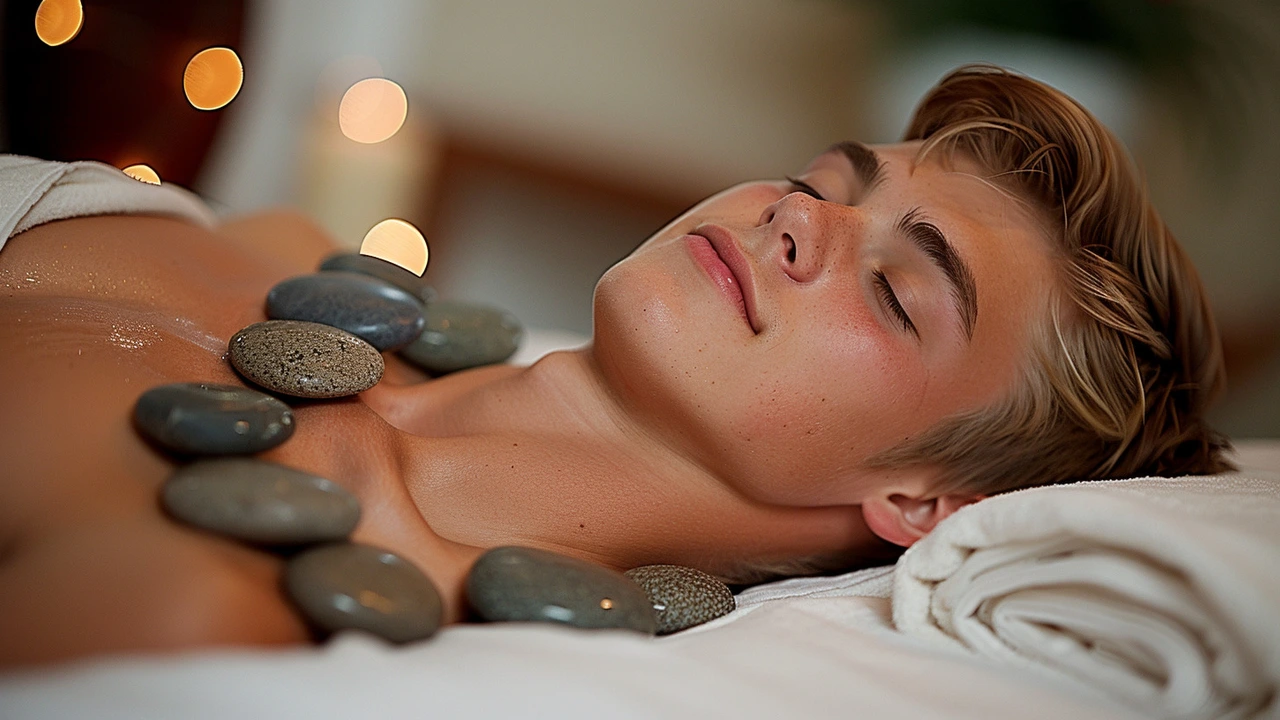 Jak masáž lávovými kameny může pomoci při únavě